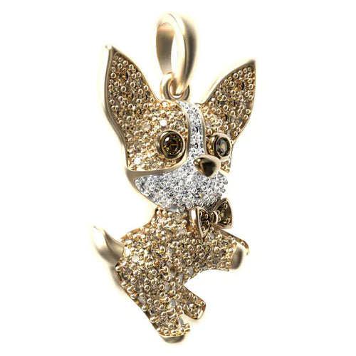 Load image into Gallery viewer, PawCharm Chihuahua Elegance Necklace
