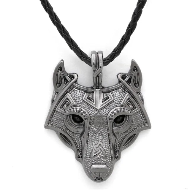 Nordic Wolf Spirit Pendant