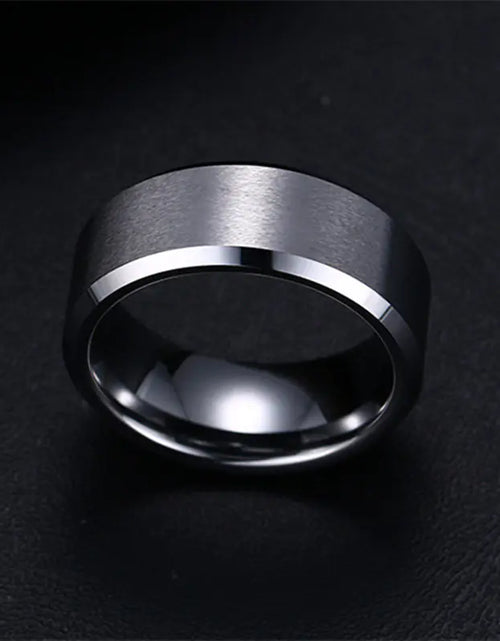 Load image into Gallery viewer, Noir Elegance Stainless Steel Ring
