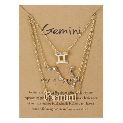 Load image into Gallery viewer, Celestial Charm Zodiac Necklace
