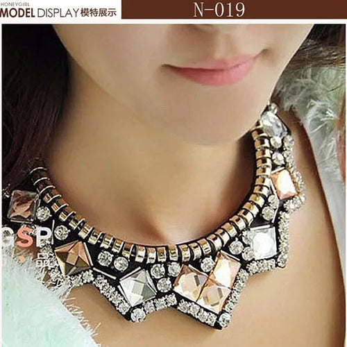 Load image into Gallery viewer, Glamour Cascade Crystal Choker
