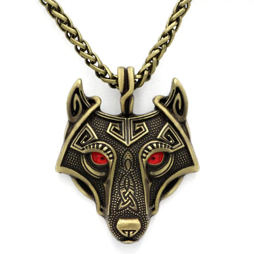 Load image into Gallery viewer, Nordic Wolf Spirit Pendant
