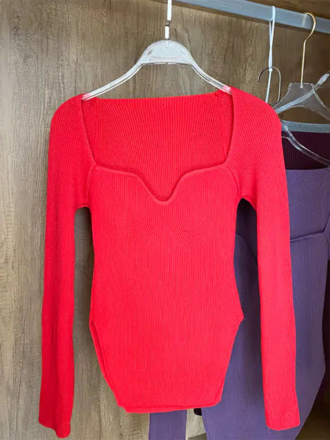 Load image into Gallery viewer, CozyChic Square-Collar Knit Sweater
