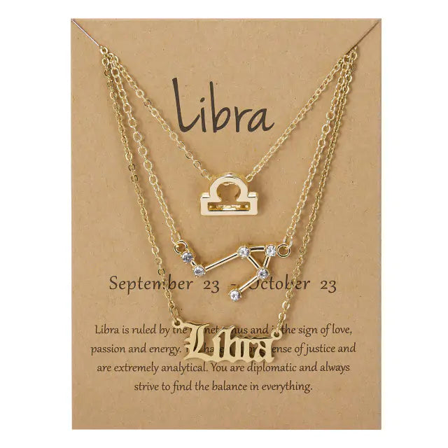 Celestial Charm Zodiac Necklace