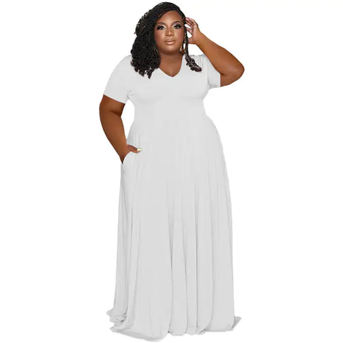 Load image into Gallery viewer, Chic Elegance Plus Size A-Line Gown
