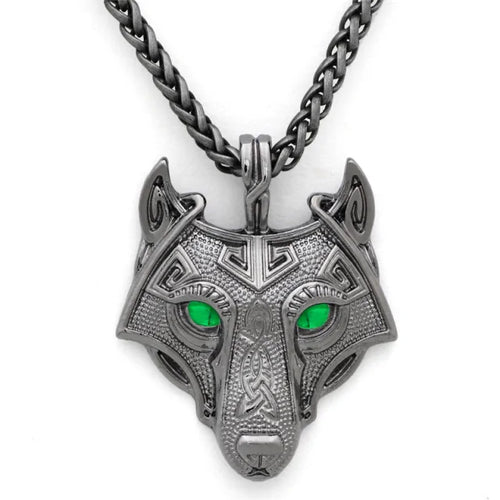 Load image into Gallery viewer, Nordic Wolf Spirit Pendant
