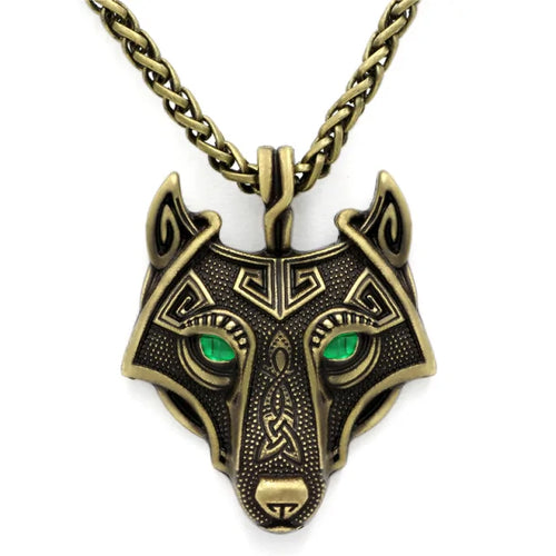 Load image into Gallery viewer, Nordic Wolf Spirit Pendant
