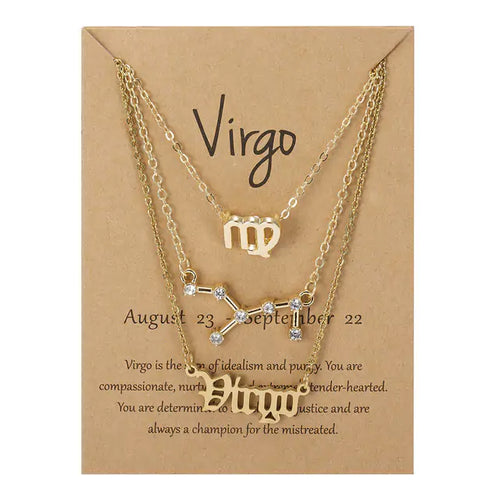 Load image into Gallery viewer, Celestial Charm Zodiac Necklace
