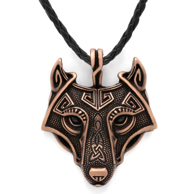 Nordic Wolf Spirit Pendant