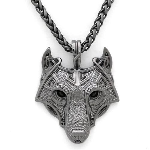 Load image into Gallery viewer, Nordic Wolf Spirit Pendant
