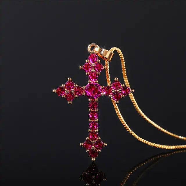 Eternal Shine Cubic Zirconia Cross