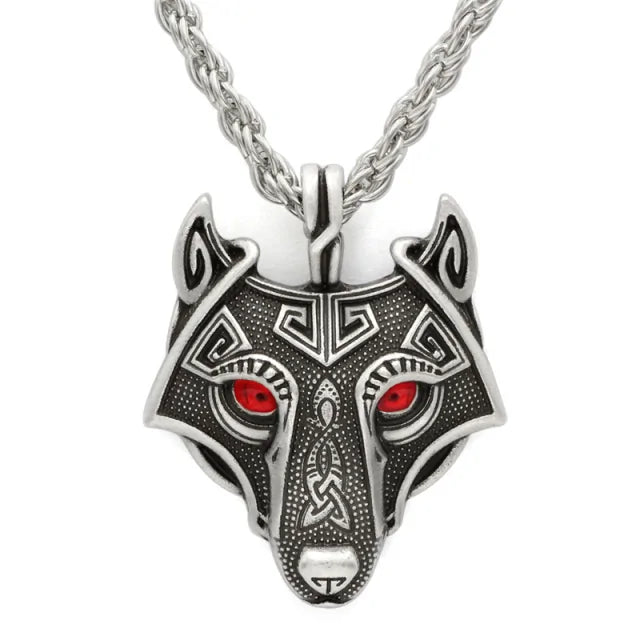 Nordic Wolf Spirit Pendant