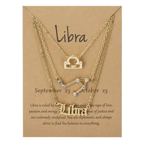 Load image into Gallery viewer, Celestial Charm Zodiac Necklace
