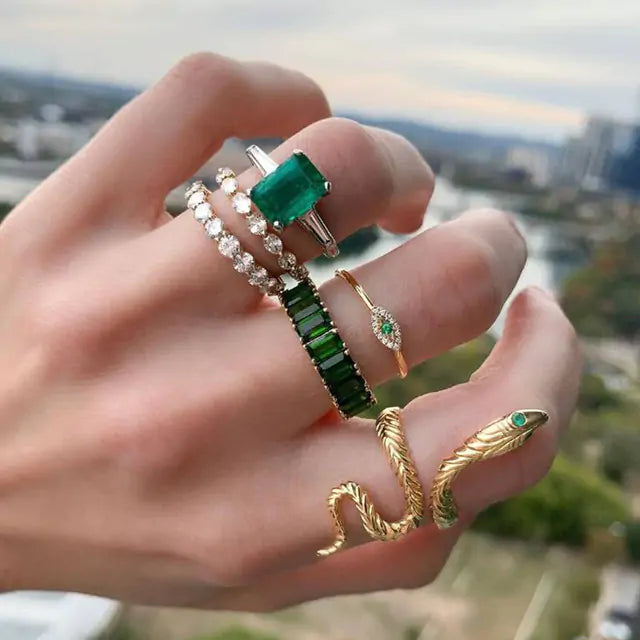 Emerald Envy Vintage Ring Collection