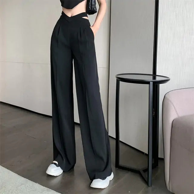 Urban Elegance Wide-Leg Trousers