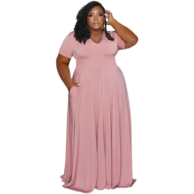 Chic Elegance Plus Size A-Line Gown