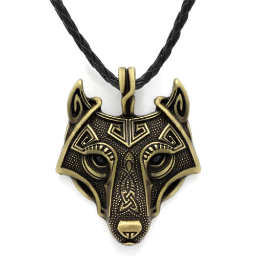 Load image into Gallery viewer, Nordic Wolf Spirit Pendant
