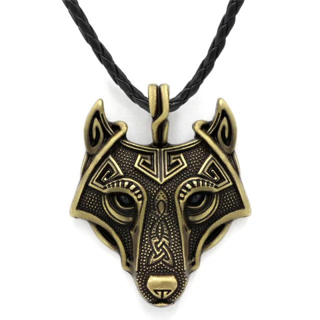 Nordic Wolf Spirit Pendant