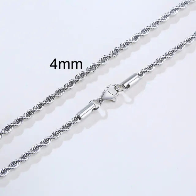 Gentleman's Elite Stainless Rope Chain