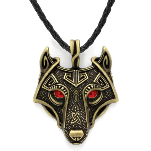 Load image into Gallery viewer, Nordic Wolf Spirit Pendant
