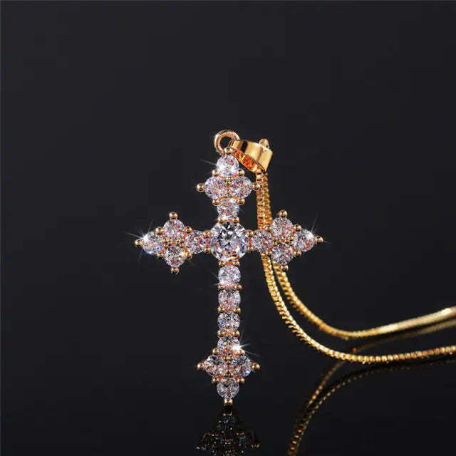 Eternal Shine Cubic Zirconia Cross