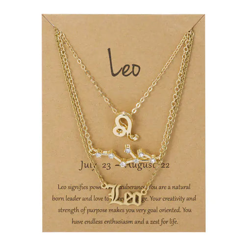 Load image into Gallery viewer, Celestial Charm Zodiac Necklace
