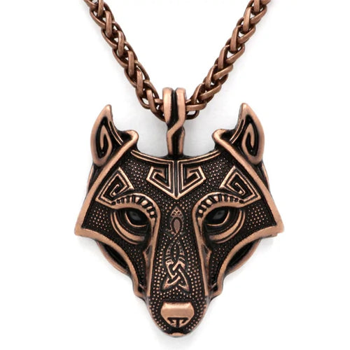 Load image into Gallery viewer, Nordic Wolf Spirit Pendant
