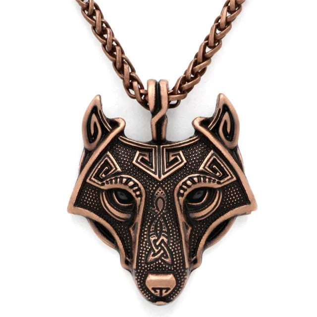 Nordic Wolf Spirit Pendant