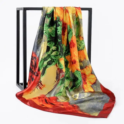 Load image into Gallery viewer, Elegance Unveiled Silk Scarf
