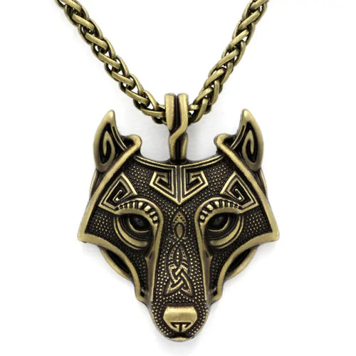 Load image into Gallery viewer, Nordic Wolf Spirit Pendant
