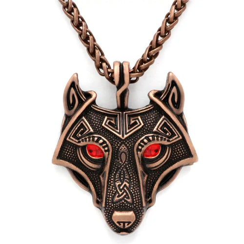 Load image into Gallery viewer, Nordic Wolf Spirit Pendant
