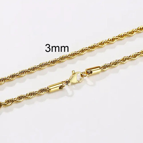 Load image into Gallery viewer, Gentleman&#39;s Elite Stainless Rope Chain
