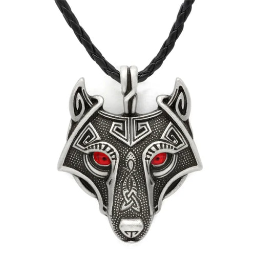 Load image into Gallery viewer, Nordic Wolf Spirit Pendant
