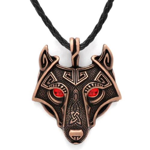 Load image into Gallery viewer, Nordic Wolf Spirit Pendant
