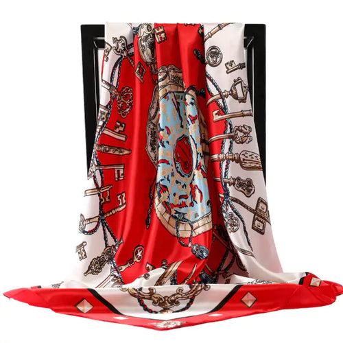 Load image into Gallery viewer, Elegance Unveiled Silk Scarf
