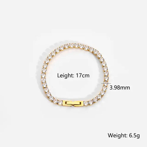 Load image into Gallery viewer, Golden Gleam Zircon Bracelet
