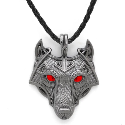 Load image into Gallery viewer, Nordic Wolf Spirit Pendant
