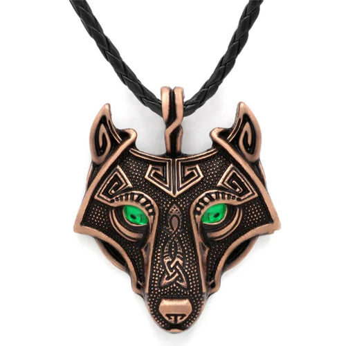 Load image into Gallery viewer, Nordic Wolf Spirit Pendant
