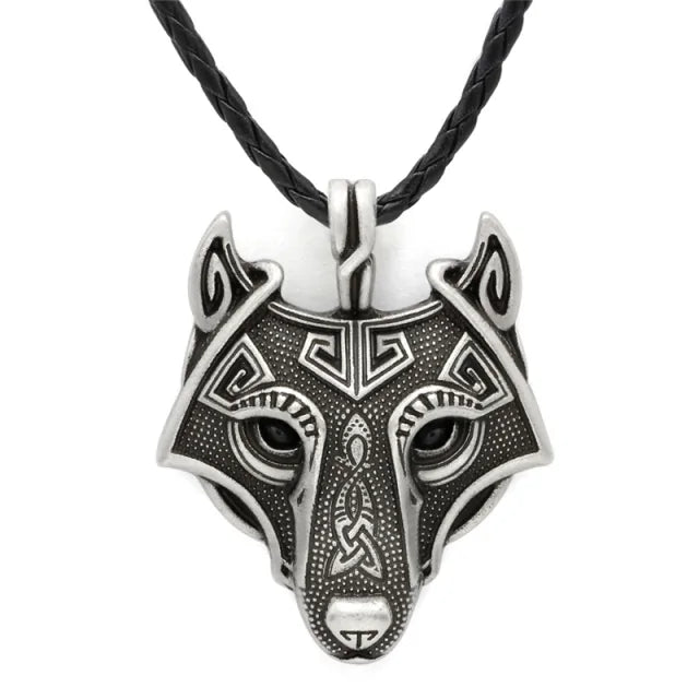 Nordic Wolf Spirit Pendant