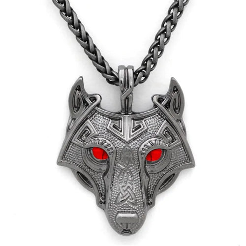 Load image into Gallery viewer, Nordic Wolf Spirit Pendant
