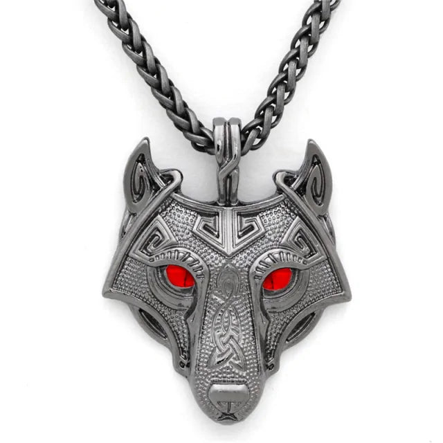 Nordic Wolf Spirit Pendant