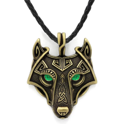 Load image into Gallery viewer, Nordic Wolf Spirit Pendant
