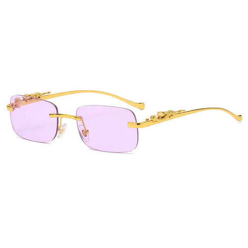 Load image into Gallery viewer, Leopard Luxe Rimless Square Shades
