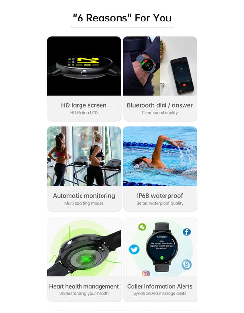 Load image into Gallery viewer, AquaTrack Fitness Smartwatch
