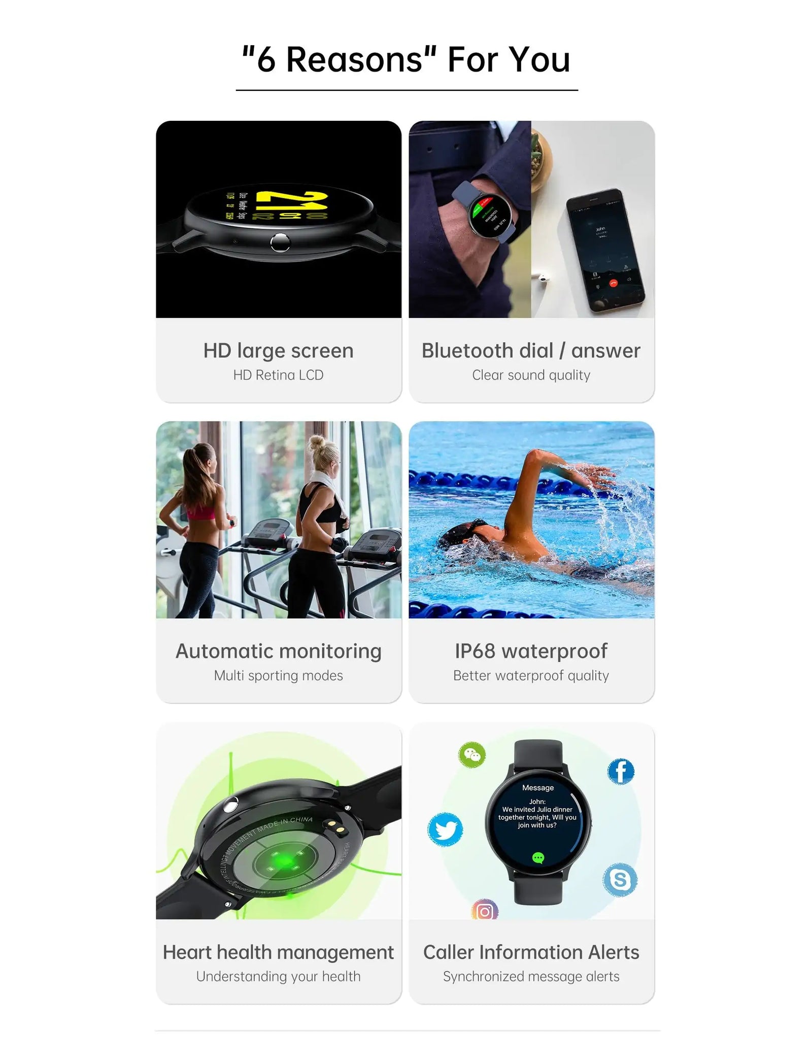 AquaTrack Fitness Smartwatch