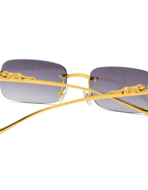 Load image into Gallery viewer, Leopard Luxe Rimless Square Shades
