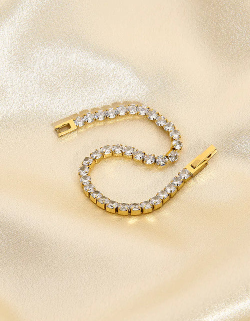 Load image into Gallery viewer, Golden Gleam Zircon Bracelet
