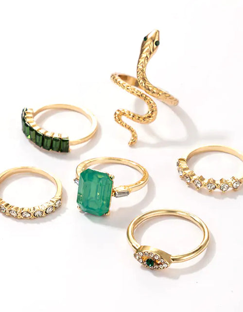 Load image into Gallery viewer, Emerald Envy Vintage Ring Collection
