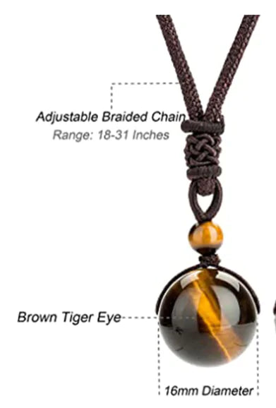 MysticTiger Eye Charm Necklace