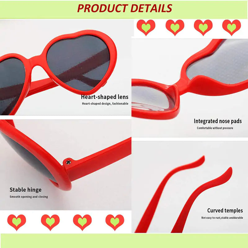 LoveLens Heart Diffraction Sunglasses